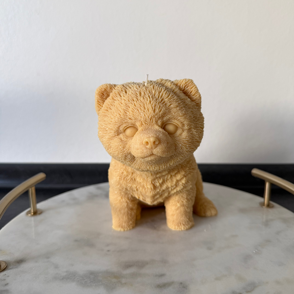 Pomeranian Dog Candle