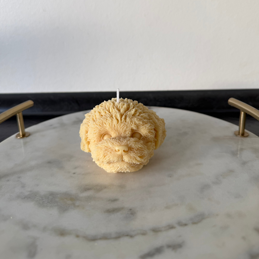 Dog Head Candle