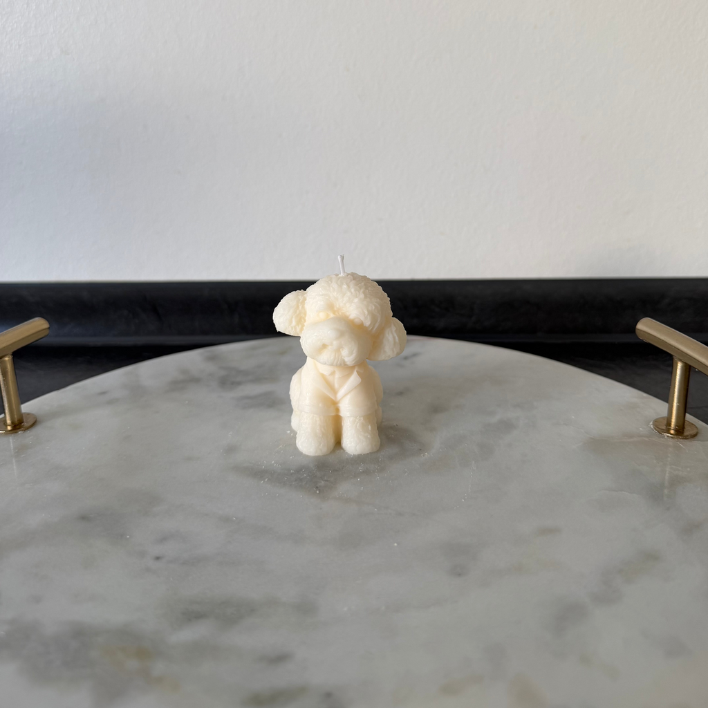 Mini Poodle Dog Candle