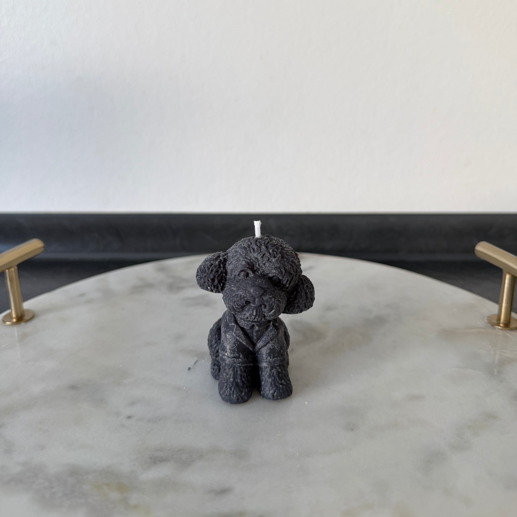 Mini Poodle Dog Candle