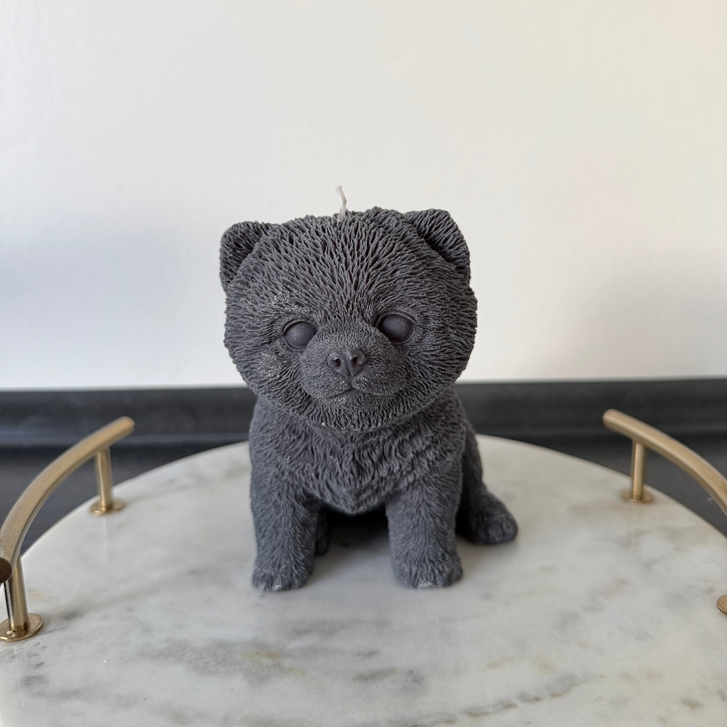 Pomeranian Dog Candle