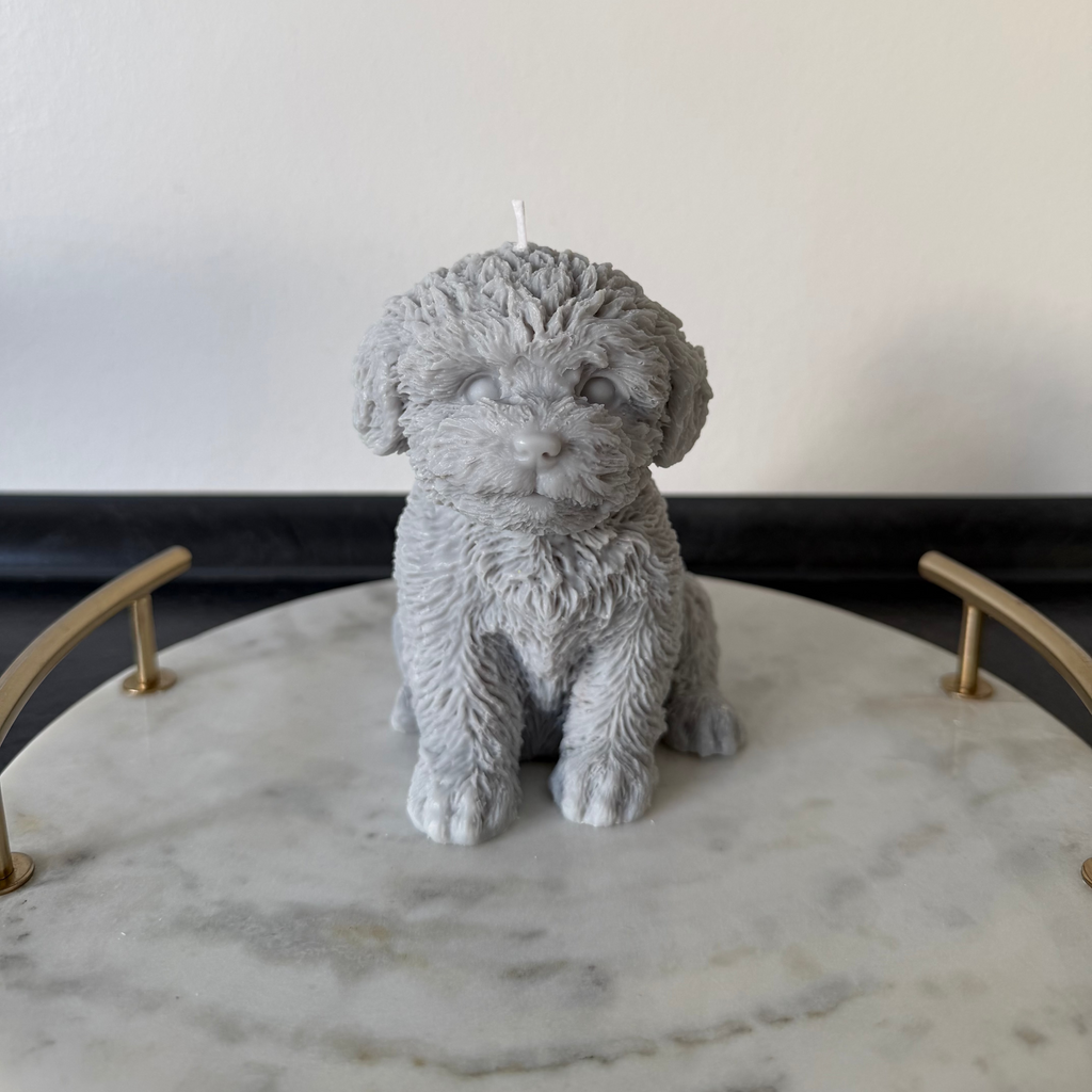 Maltese Dog Candle