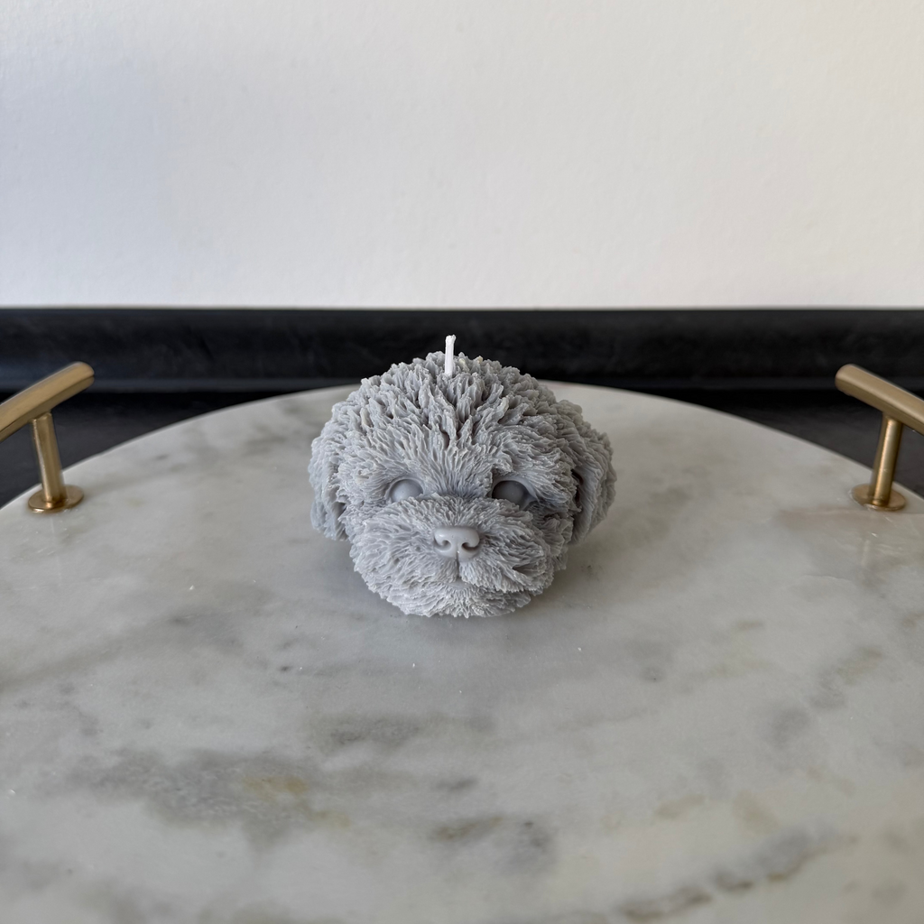 Dog Head Candle