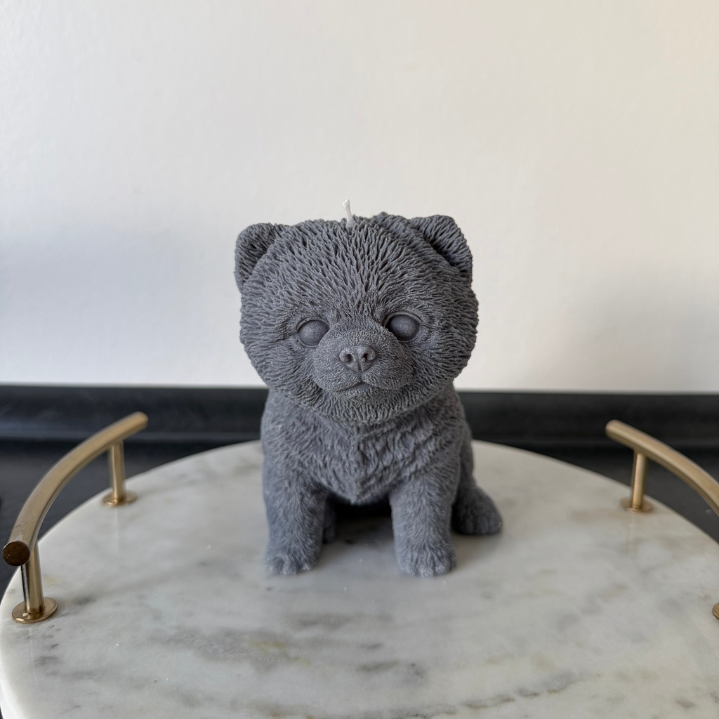 Pomeranian Dog Candle